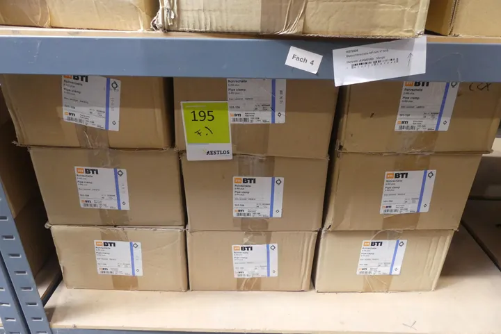 Konvolut BTI Rohrschelle S-RS plus, 101-106, M8/M10, blau verzinkt Umfang: Fachinhalt